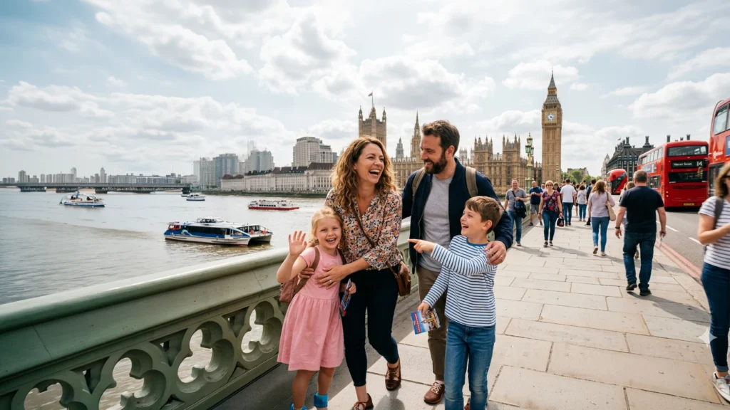 Family spending may half-term in London